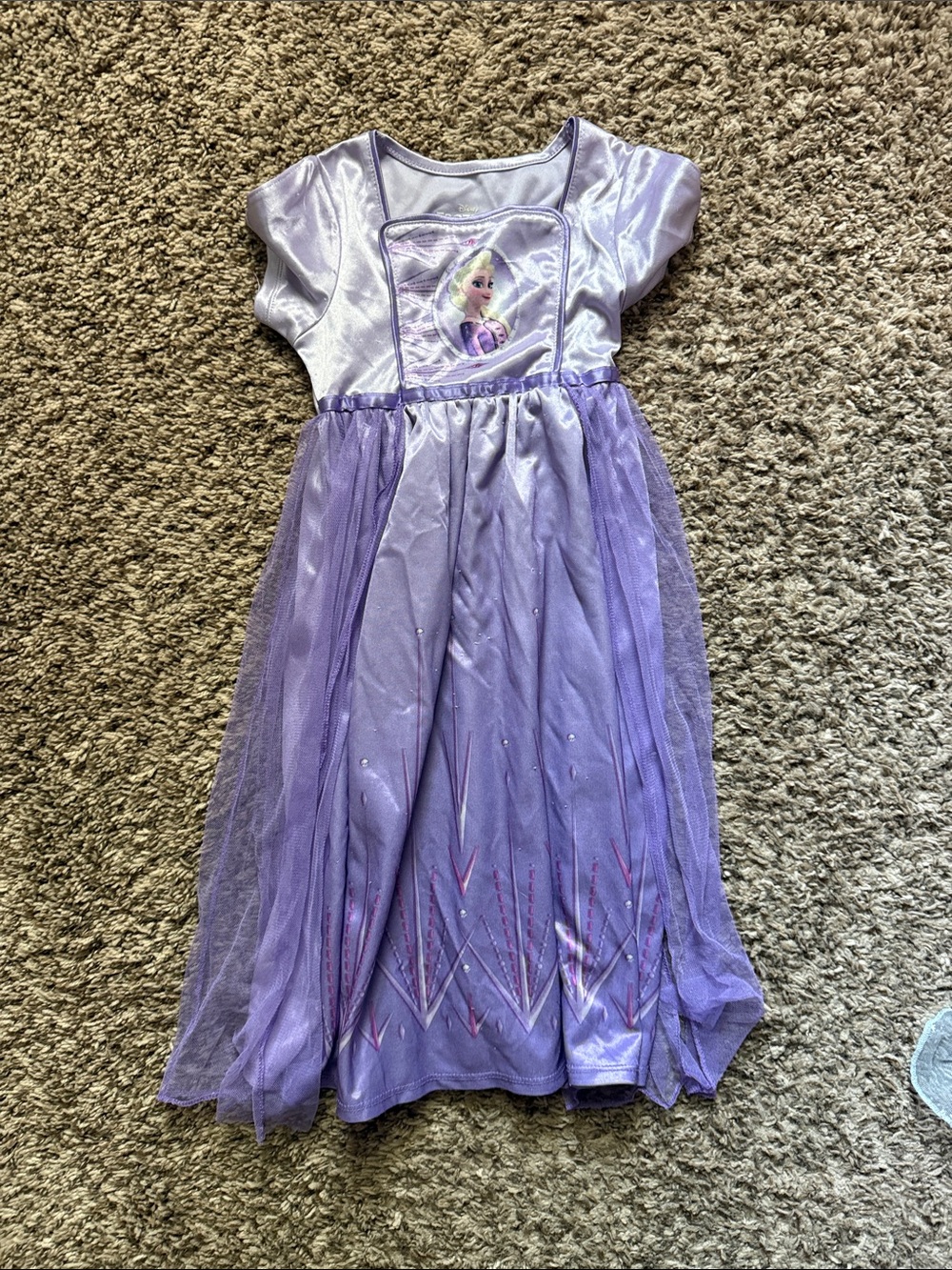 Disney Purple Elsa-Themed Girls' Nightgown